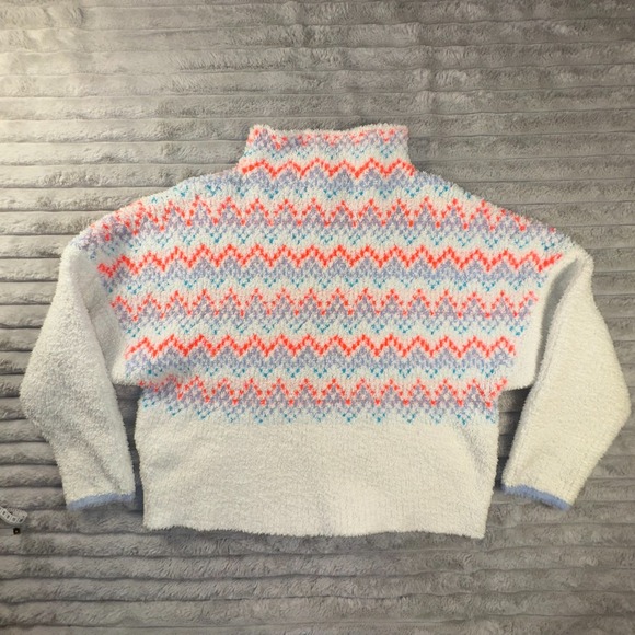 Anthropologie Pilcro Sweater Womens 10 Selene Fair Isle Nordic Stretch Boxy Fit - Picture 10 of 10